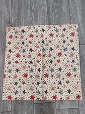 Vintage Red White Blue American Star Bandana 21.5" 21.5"