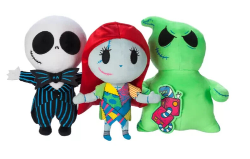 Disney Parks Nightmare Before Christmas - Boxed Christmas Plush Set New - Picture 11 of 12