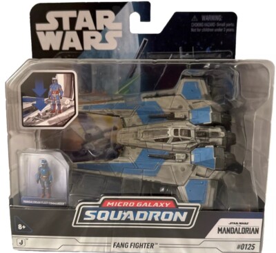 Star Wars Micro Galaxy Squadron FANG Fighter Series 6 #0125 Mandalorian Fly. NIP