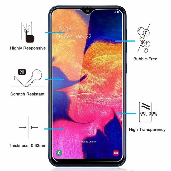 pour Samsung S9/10/S8/A5/A6/J6/A10/A20e/A42/A51 Vitre Protection Verre Trempé - Photo 2/4