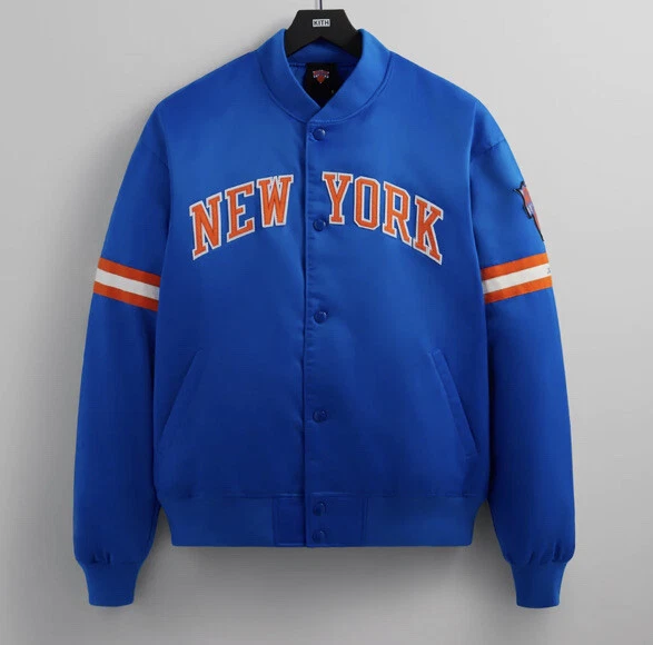 NY KNICKS KITH BOMBER JACKET 2XL SATIN MSG NBA BASKETBALL NEW YORK