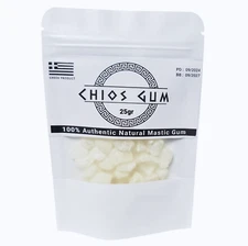 TOP GRADE MASTIC GUM, 25 Gr (0.88Oz) 100% Authentic Greek Chios Mastiha BB 05/29