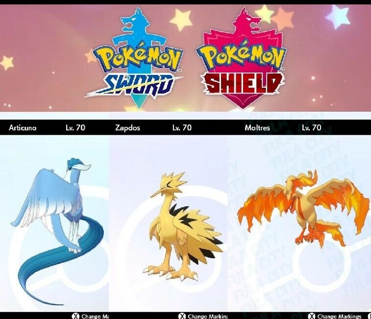 Pokémon Sword/Shield: como pegar Articuno, Zapdos e Moltres shiny