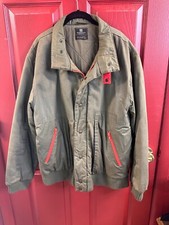 Vintage Givenchy Men's XL Monsieur Olive Drab Green Full Zip Bomber Jacket