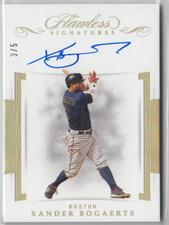 2020 Panini Flawless Signatures Gold #28 Xander Bogaerts 3/5