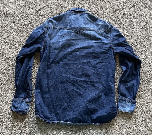True Religion Shirt Mens XXL Denim Western 2XL Button - Picture 5 of 5