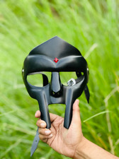MF Doom Mask Black Inspired Anti Rust Black Edition Mask MF Doom Tribute Mas
