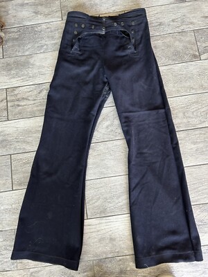 パンツ 60s Seafarer black wool sailor pants s-l400.jpg