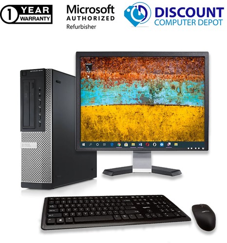 Dell i5 Desktop PC Windows 10 Pro Computer 3.2GHz 16GB RAM NEW 256GB SSD 19" LCD - Picture 9 of 9