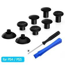 Black Removable Thumbstick Analog Joystick Cap Cover for PS5 for PS4 Controller
