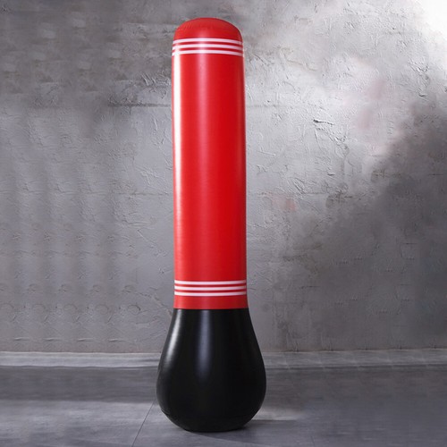 1.5m Freestanding Punch Bag PVC Boxing Training Sandbag for Kids Adults (Red) - Picture 2 of 11