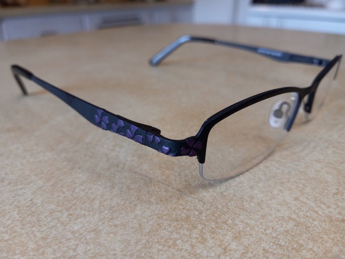 SEVENTEEN - ゆー Seventeen 5360 Eyeglasses Frames 49-18-135 Black w/ Purple