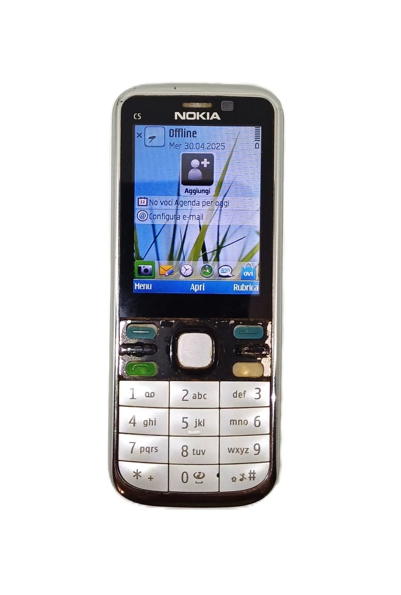 Téléphone Nokia C5-00 Neuf Débloqué - Couleur Warm Grey, Symbian, 3.2MP, Origine Hongrie, Sous Blister