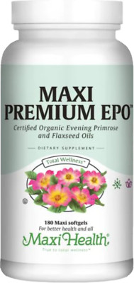 Maxi Health Maxi Premium EPO - Evening Primrose with Flax Seed Oil (Omega-3- 6 &