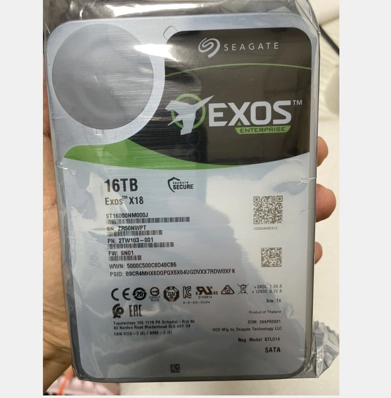 Seagate Exos 16TB ST16000NM000J Enterprise HDD SATA 6Gb/s Internal Hard Drive - Image 4 of 4