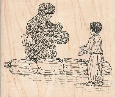 Soldier And Boy 4 1/2 x 3 3/4