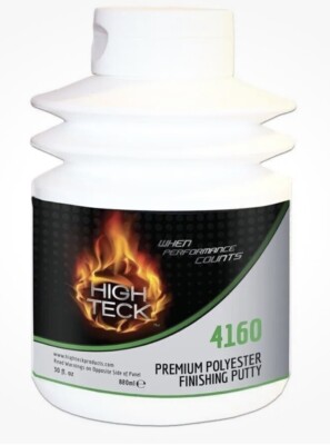 High Teck Premium Polyester Finishing Putty and Blue hardener 30fl-oz 4160