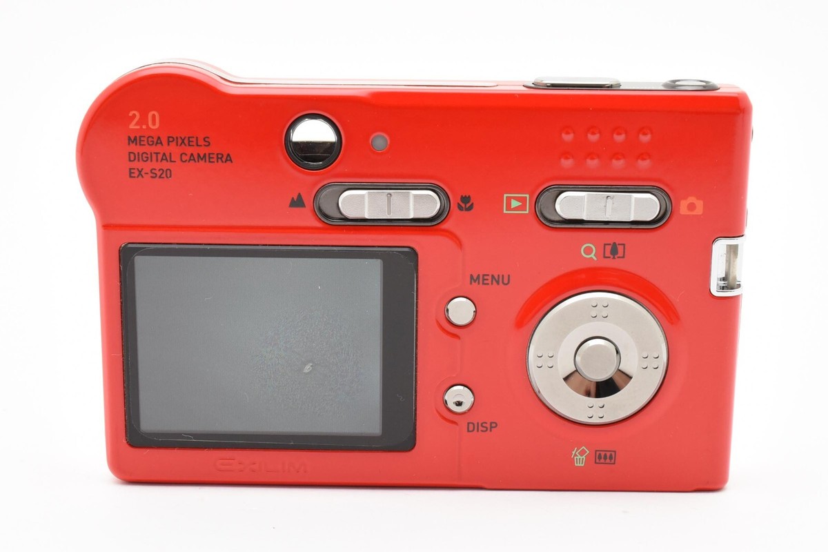 【動作確認済み】 CASIO EXILIM EX-S20 カシオ コンデジ 赤 Rare [NEAR MINT] CASIO EXILIM EX-S20 Red Compact Digital