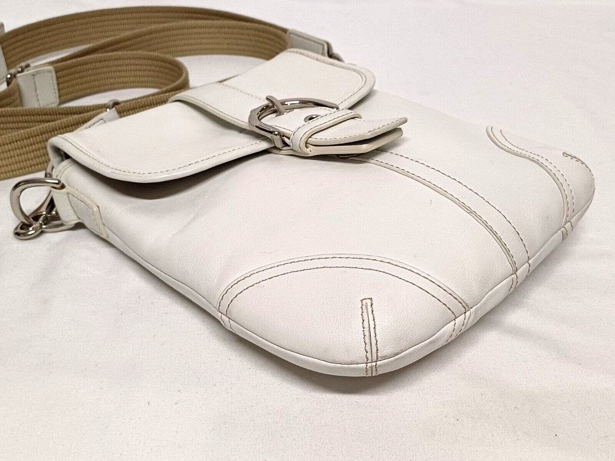 COACH SOHO IVORY LEATHER Y2K SWINGPACK CROSSBODY BAG | eBay