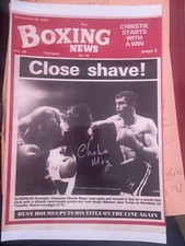 CHARLIE MAGRI Signed Boxing Photo. Boxing Memorabilia World Champ (j)