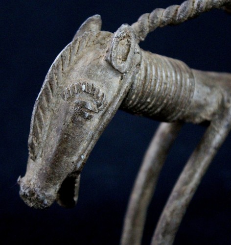 Art Africain - Cavalier Syonfolo de Devin Senoufo - Fonte d'Aluminium - 21 Cms - Photo 8 sur 12