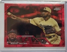 2023 Topps Chrome Sapphire - Miguel Castro USCS284 Red /5