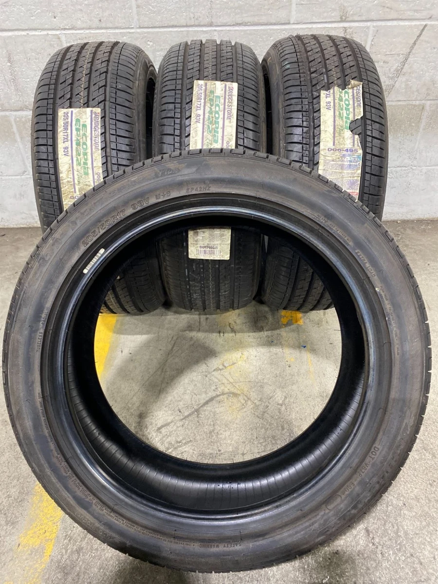 4x P205/50R17 Bridgestone Ecopia EP422 Plus 10/32 New Tires (Fits