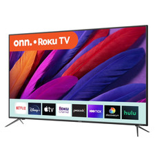 Onn. 55” Class 4k Uhd (2160p) Led Roku Smart Tv Hdr (100012586)