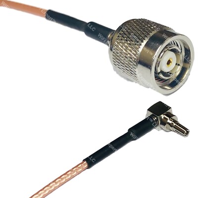 RG316 RP-TNC MALE to CRC9 MALE ANGLE RF Cable Rapid-SHIP LOT