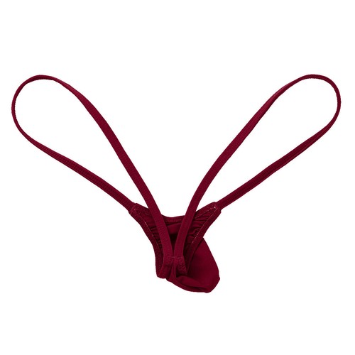 Männer Low Rise Jock Strap Thong Halb Transparent String Tanga Briefs Unterhose - Picture 26 of 44