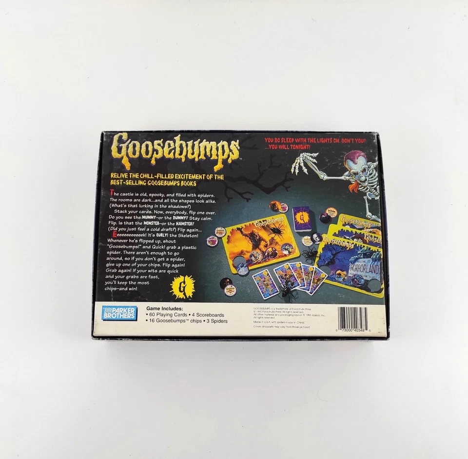Goosebumps: Shrieks And Spiders Board Game Parker Brothers 1995 Hasbro - Image 3 of 3