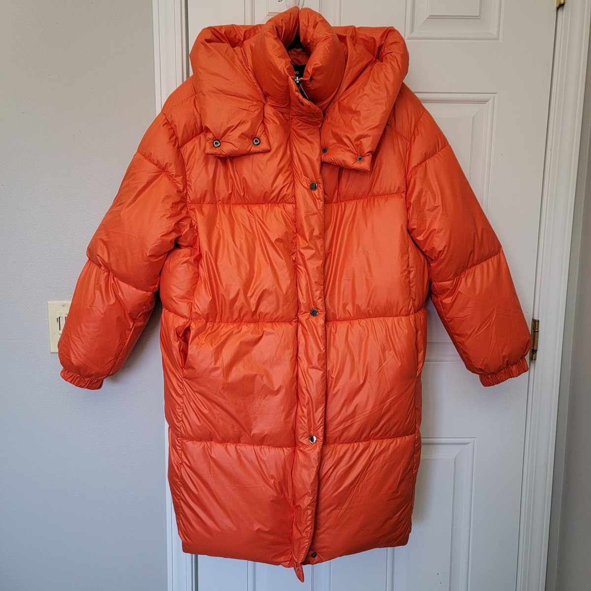 NWT Chris Wang X K - Zell Orange Puffer Coat Hooded NWT Chris Wang X K - Zell Orange Puffer Coat Hooded