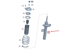 MERCEDES-BENZ GLA H247 Stoßdämpfer vorne rechts A2473233200 NEU ORIGINAL