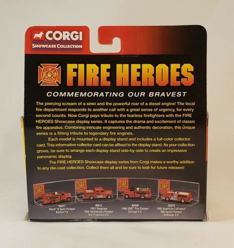CORGI Fire Heroes Commemorating Our Bravest '53 Mack B Open Pumper NEW Unopened - Picture 6 of 7