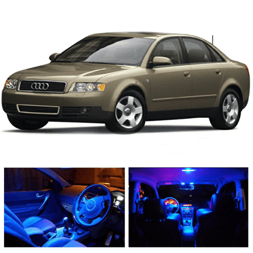 Kit de paquete de licencia interior luces LED azules para Audi A4 2002-2004 solo B6 (19 piezas) - Imagen 1 de 6
