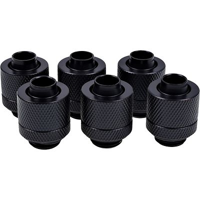 Alphacool Eiszapfen Anschraubtülle, Verbindung, schwarz