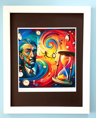   AIDAN FLUX | DALI SURREAL DREAM ART PRINT HAND SIGNED FRAMED COA WOW