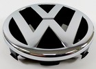 VW RADIATOR GRILLE BADGE MATT CHROME GOLF PASSAT POLO T4 GENUINE 3B0853601 ULM