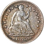 1943-P Seated Liberty Half Dime