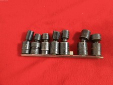 Grey Pneumatic 7 Piece 38 Drive Universal Swivel Metric Impact Socket Set 6pt