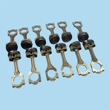 W12 Engine Piston + Connecting Rod Set of 12 OEM 03-12 Bentley Continental