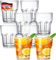 Acrylglas WassergläSer Set 8Er Bruchfest Oder Trinkbecher FüR Bar KüChe Garten