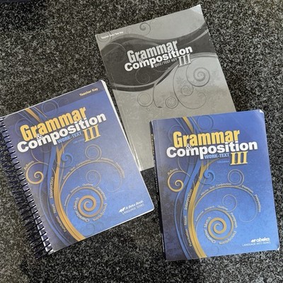 Abeka Books Grammar & Composition III Work Text Teacher Quiz Key 5th edition