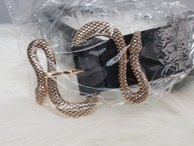 NEVER WORN Killstar In The Hollow Snake Belt GOld Black Womens Goth Alternative