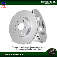 Pair Front Disc Rotors for Renault Captur H5 J5 2013-2021 258mm