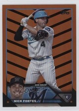 2023 Topps Update Orange & Black Foil Nick Fortes #US73 0y59