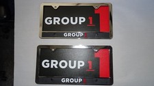 Pair Of Group 1 License Plate Frame Dealership Plastic Pair Of Group 1 License Plate Frame Dealership Plastic