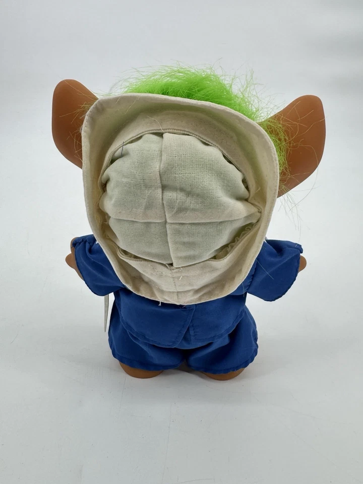 NUEVO CON ETIQUETAS De colección Uneeda WISHNIK Buena Suerte Pelo Verde 8" MUÑECA SAILOR TROLL Foto 3 de 4