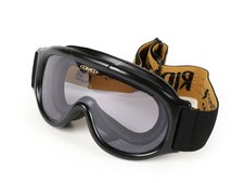 Occhiali DMD Ghost Moto Enduro Vintage Retrò Cafe Racer Nero Trasparente