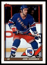 1991-92 Topps John Ogrodnick New York Rangers #365